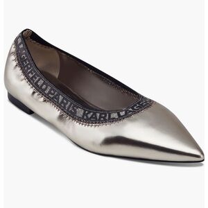 NEW KARL LAGERFELD Vinette Pointed Toe Flat